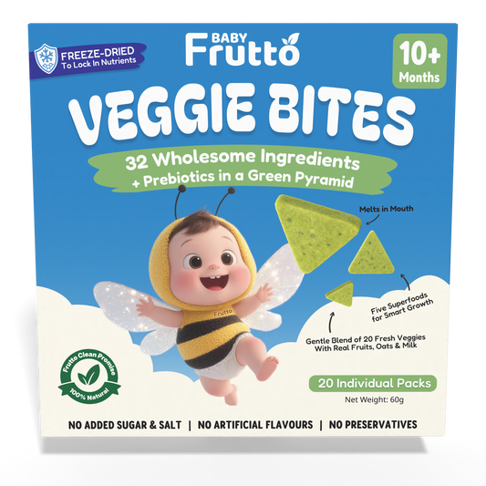 🇸🇬Baby Frutto Veggie Bites 10+ Months–32 Wholesome Ingredients, Freeze-Dried Baby Snack 100% Natural