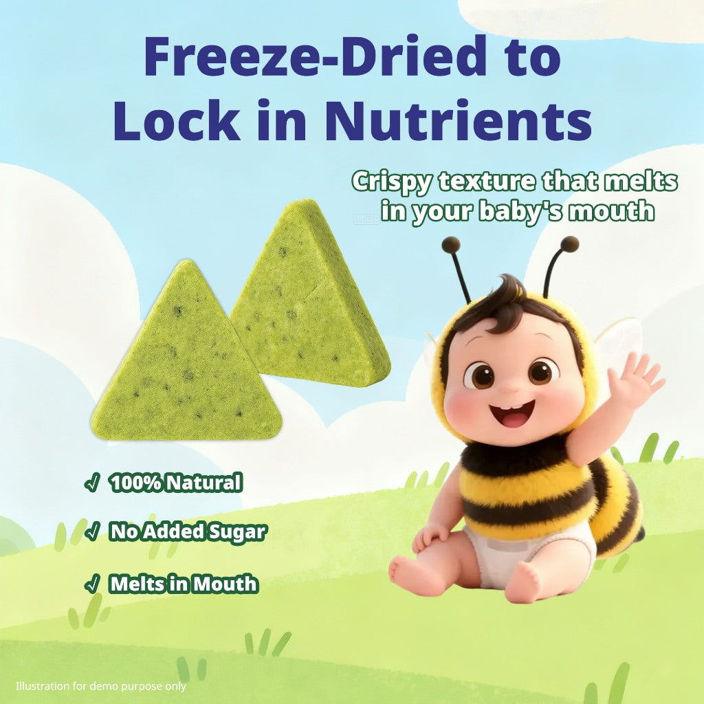 🇸🇬Baby Frutto Veggie Bites 10+ Months–32 Wholesome Ingredients, Freeze-Dried Baby Snack 100% Natural